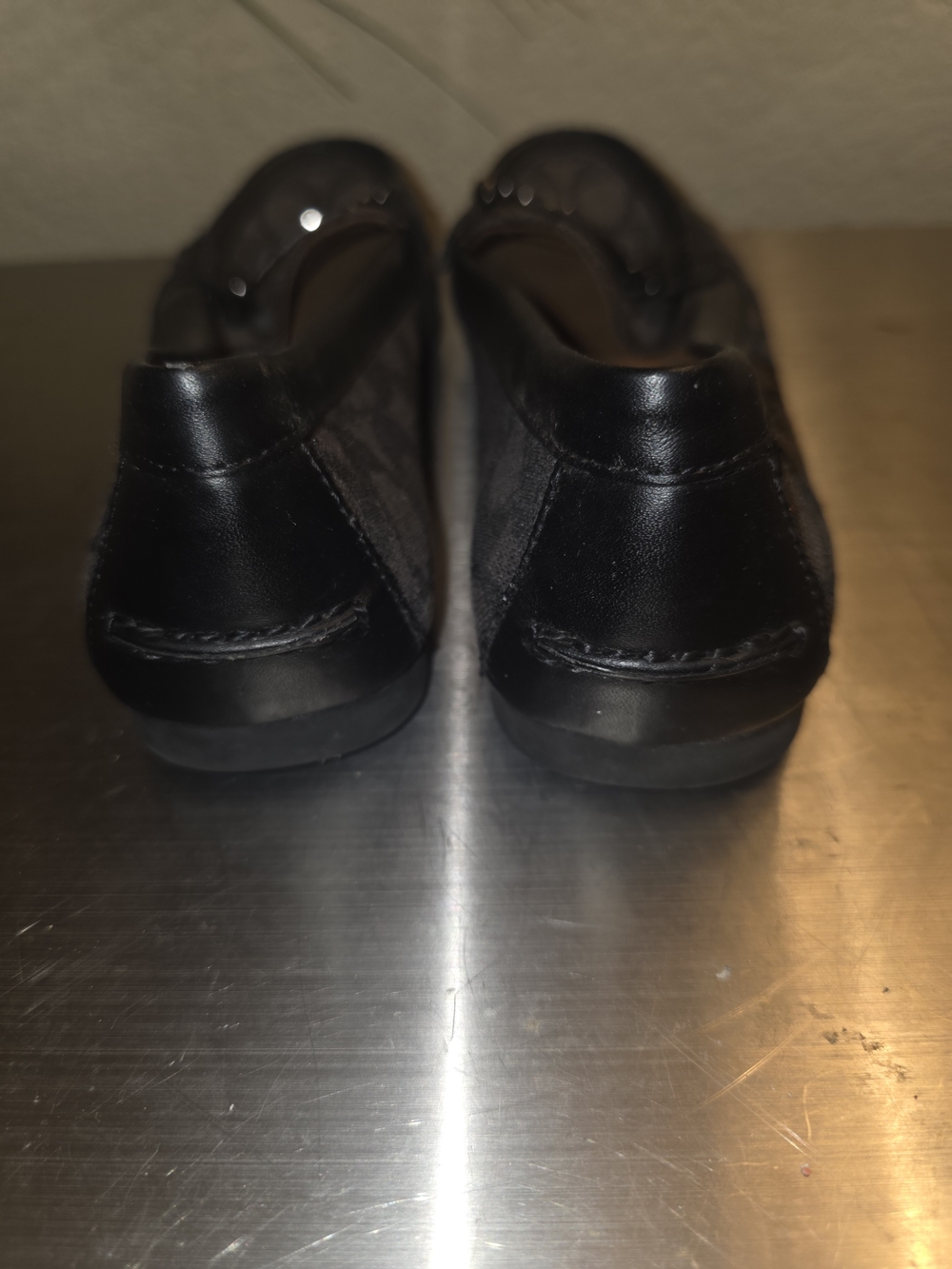 Coach Black Signature Canvas Loafers with Metal Bit - Picture 3 of 6